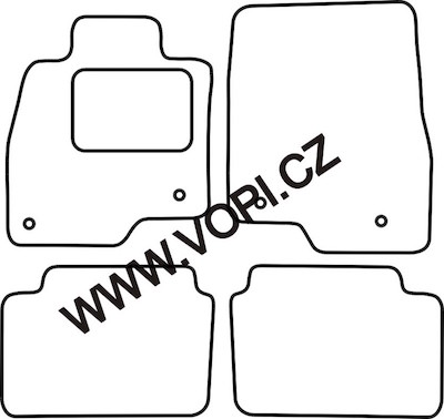 Přesné gumové koberce béžové / šedé Mazda 6 wagon 2013 ->